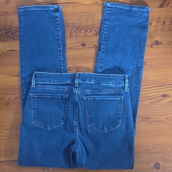 NYDJ Marilyn Straight Dark Blue Jeans - Picture 2 of 4